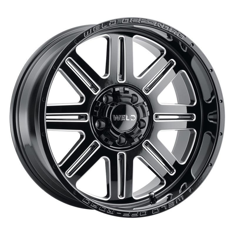 Weld Off-Road W143 17X10 Chasm 5X114.3 5X127 ET-18 BS4.75 Gloss Black MIL Windows 78.1