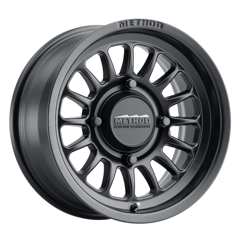 Method MR411 15x7 5+2/+38mm Offset 4x156 132mm CB Matte Black Wheel