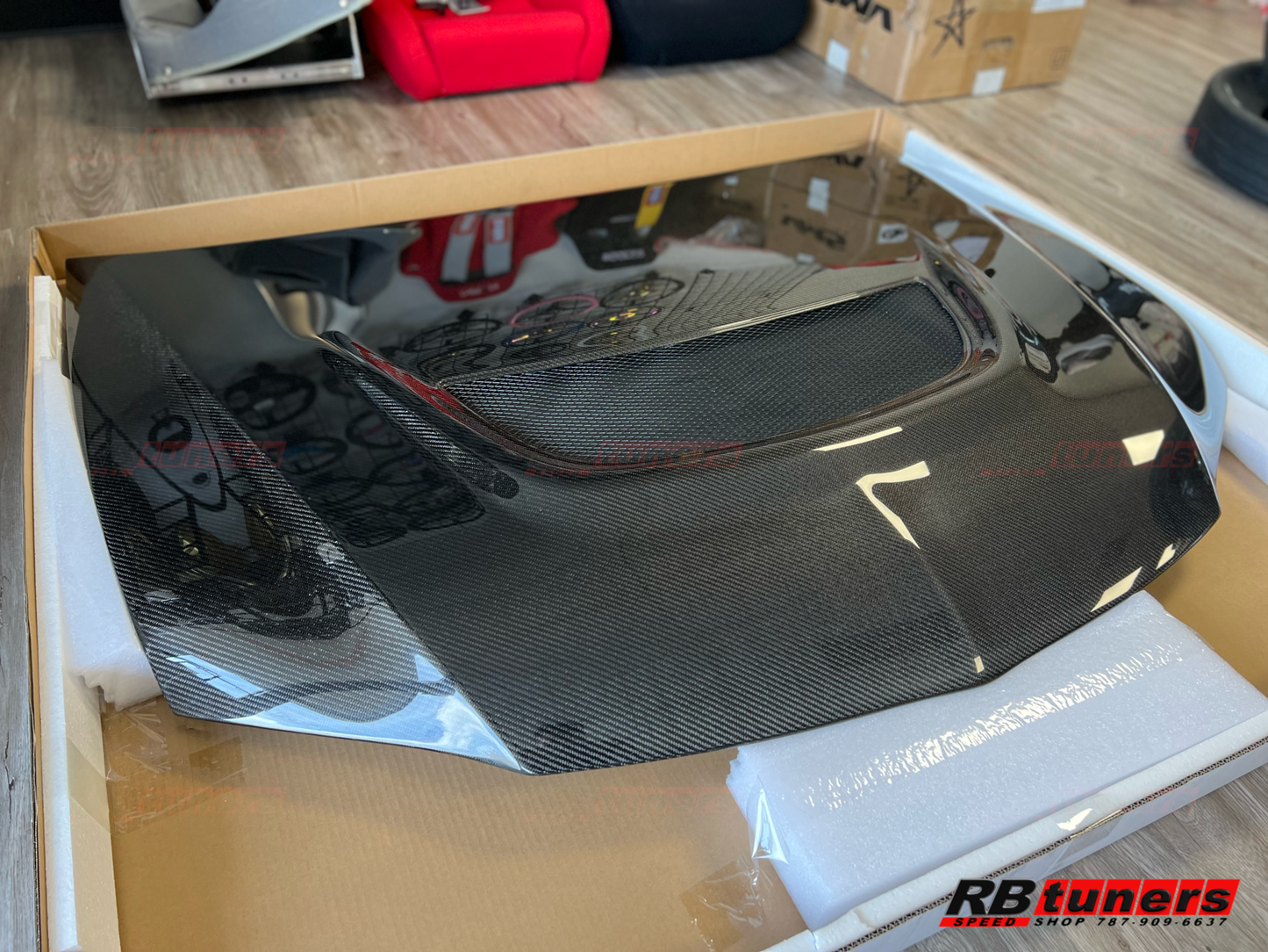 SEIBON 03-07 Mitsubishi Evo 8 & 9 OEM Carbon Fiber Hood