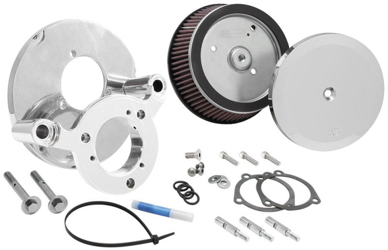 K&N Street Metal Intake System - Hammer Chrome Intake System-Harley Davidson