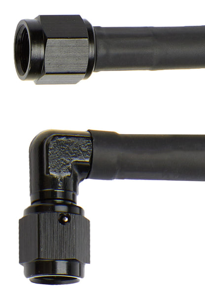 ALLSTAR PERFORMANCE
Coated Braided Line 18in #4 Hose -4 90 Degree/-4 Straight