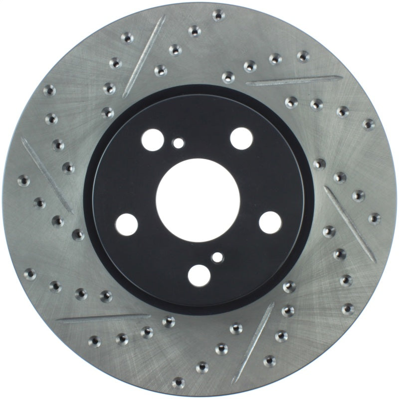 StopTech SportStop 09-10 Pontiac Vibe / 08-11 Scion xD Slotted & Drilled Right Front Rotors