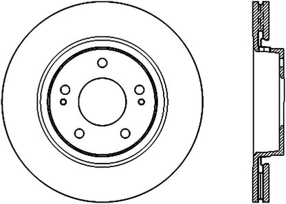 StopTech Power Slot 09-10 Lancer Ralliart Slotted Left Front CRYO Rotor