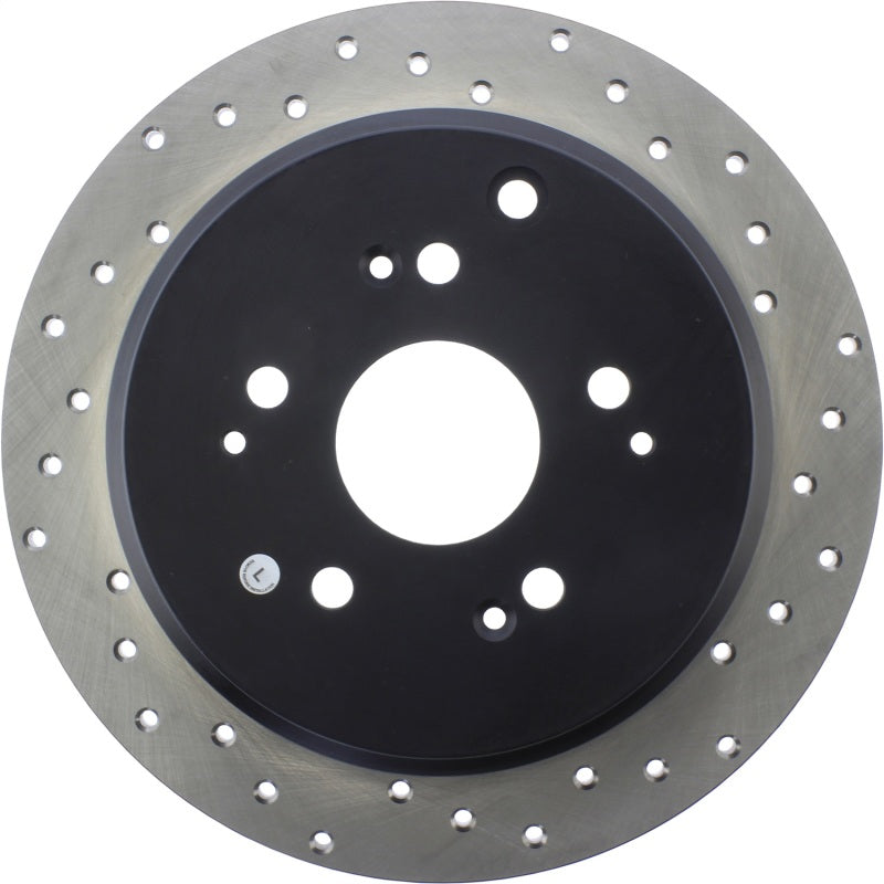 Stoptech 16-18 Honda Civic EX/LX Sedan CRYO Slotted & Drilled Rear Left Rotor