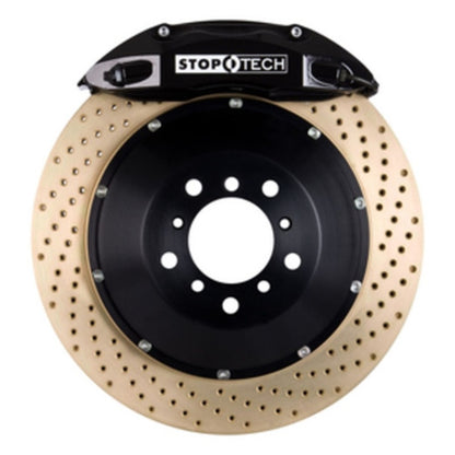 StopTech 00-05 Honda S2000 Black ST-40 Caliper 328x28mm Drilled Coated Rotors Front Big Brake Kit