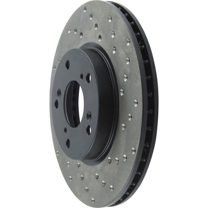 StopTech 06-18 Honda Civic Cryo Drilled Sport Left Front Rotor