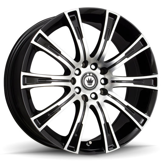 Konig Crown 18x8 5x120 ET35 Black Machine Face