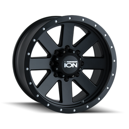 ION Type 134 18x10 / 5x139.7 BP / -19mm Offset / 108mm Hub Matte Black/Black Beadlock Wheel