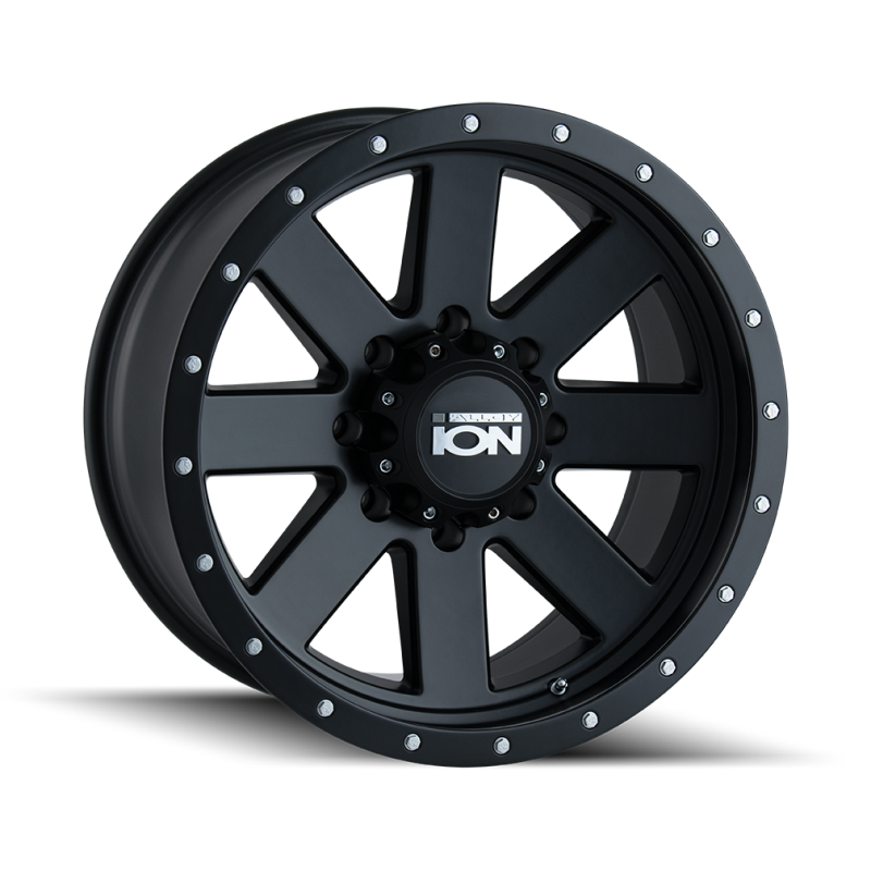 ION Type 134 18x9 / 5x139.7 BP / 0mm Offset / 108mm Hub Matte Black/Black Beadlock Wheel
