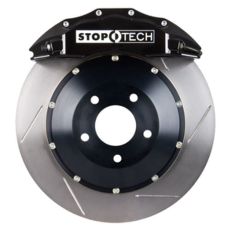 StopTech 09-10 Nissan 370Z Sport Model Only Front BBK w/ Black ST-60 Calipers Slotted 380x32mm Roto