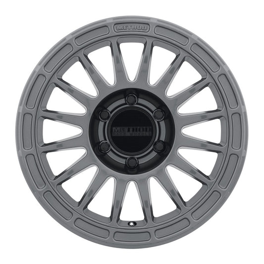 Method MR314 17x7.5 +24mm Offset 6x4.5 66.1mm CB Gloss Titanium Wheel