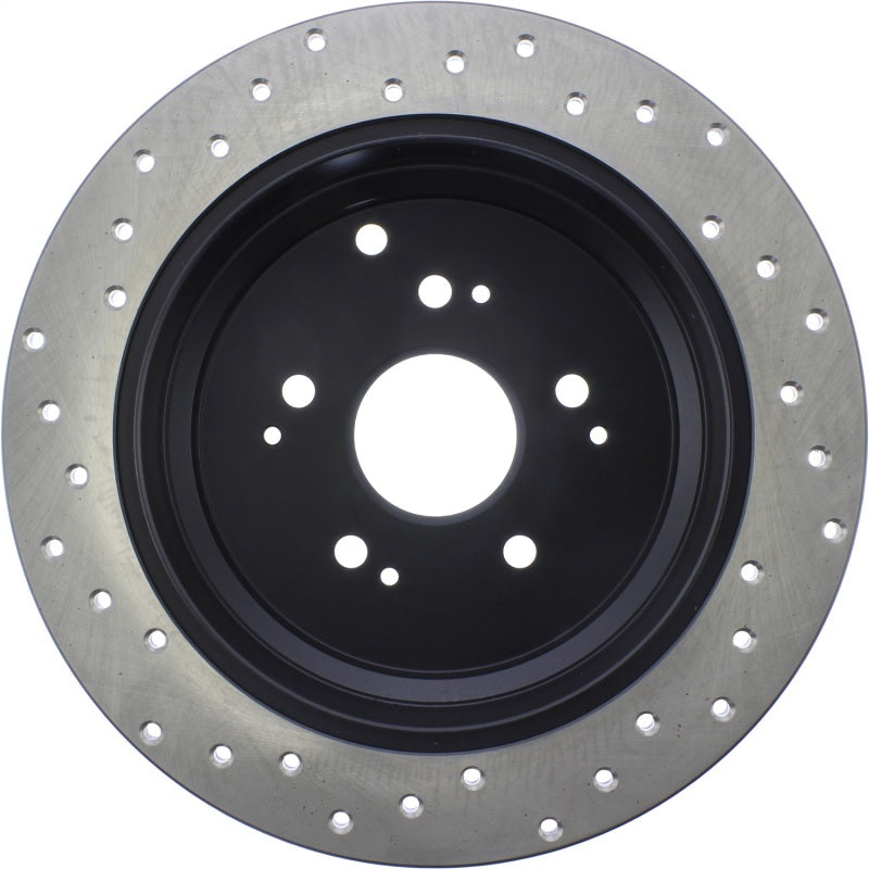 Stoptech 16-18 Honda Civic EX/LX Sedan CRYO Slotted & Drilled Rear Left Rotor