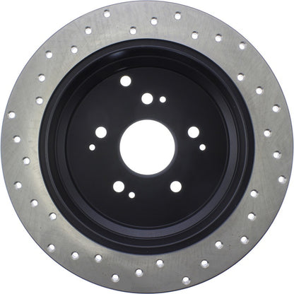 Stoptech 16-18 Honda Civic EX/LX Sedan CRYO Slotted & Drilled Rear Left Rotor