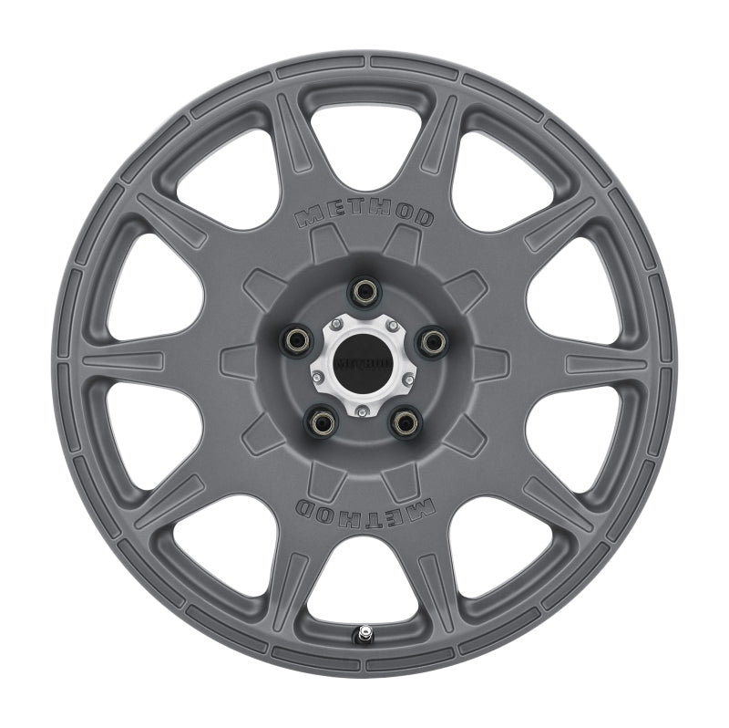 Method MR502 RALLY 17x8 +38mm Offset 5x4.5 67.1mm CB Titanium Wheel
