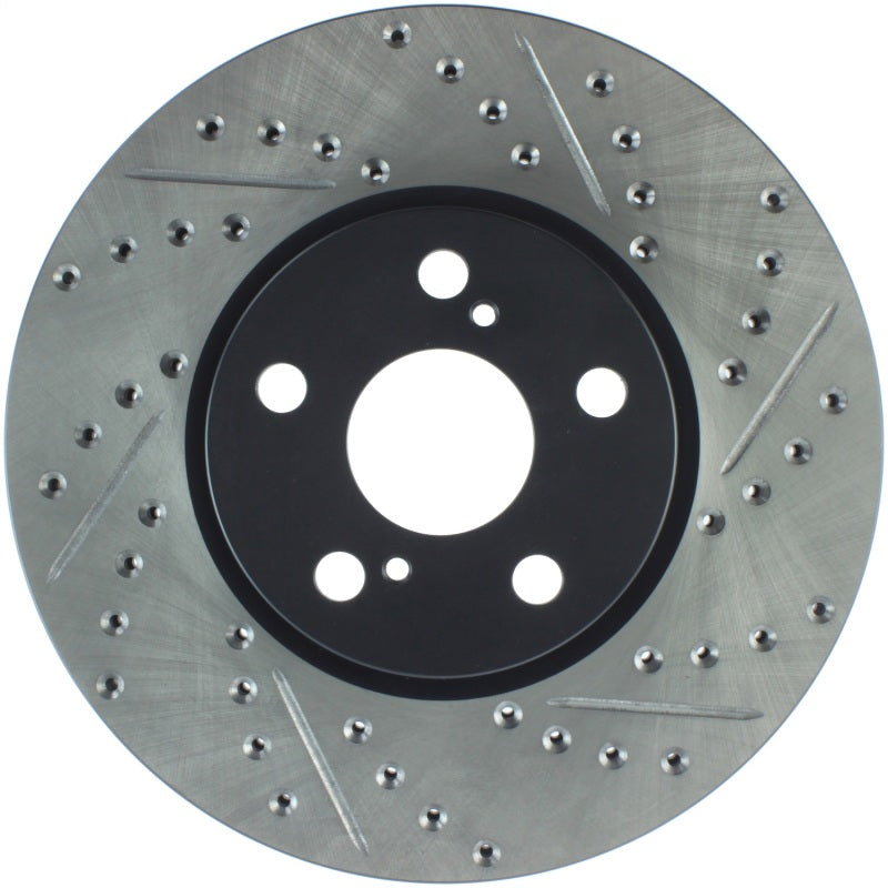 StopTech SportStop 09-10 Pontiac Vibe / 08-11 Scion xD Slotted & Drilled Left Front Rotors