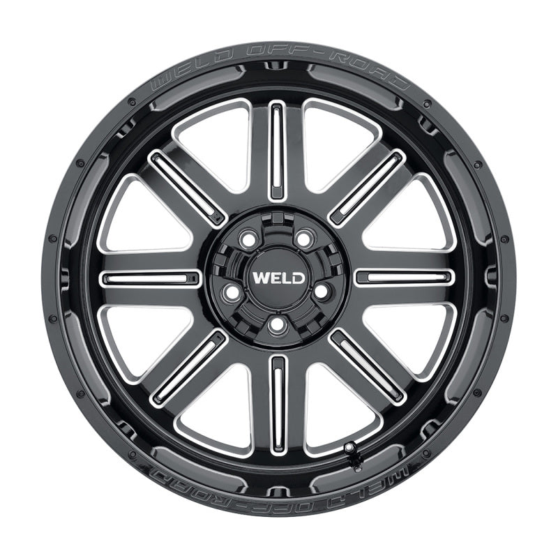 Weld Off-Road W143 17X9 Chasm 5X114.3 5X127 ET-12 BS4.50 Gloss Black MIL Windows 78.1