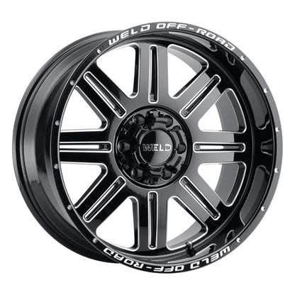 Weld Off-Road W103 18X9 Chasm 6X135 6X139.7 ET-12 BS4.50 Gloss Black MIL 106.1