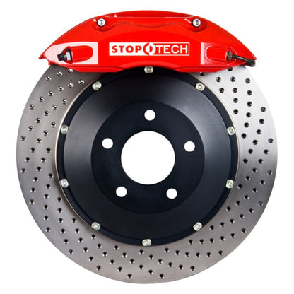 StopTech 00-05 Honda S2000 Red ST-40 Caliper 328x28mm Drilled Rotors Front Big Brake Kit