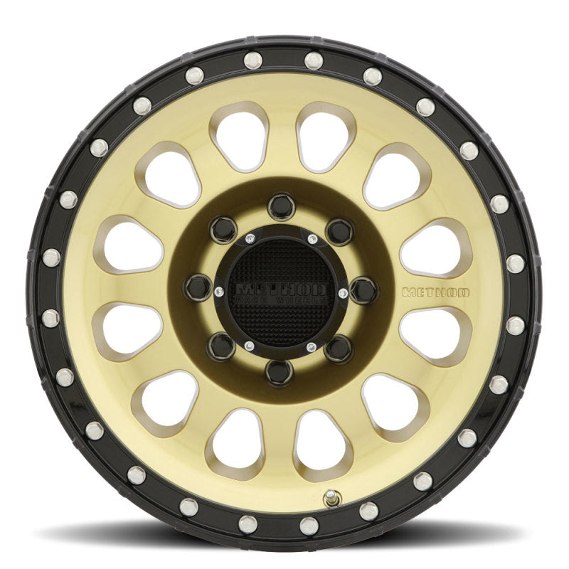 Method MR315 17x9 -12mm Offset 8x170 130.81mm CB Gold/Black Street Loc Wheel