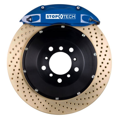 StopTech 00-05 Honda S2000 Blue ST-40 Caliper 328x28mm Drilled Coated Rotors Front Big Brake Kit