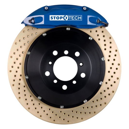 StopTech 00-05 Honda S2000 Blue ST-40 Caliper 328x28mm Drilled Coated Rotors Front Big Brake Kit