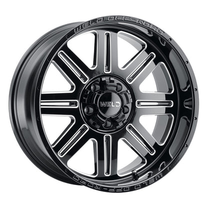 Weld Off-Road W143 17X9 Chasm 5X114.3 5X127 ET-12 BS4.50 Gloss Black MIL Windows 78.1