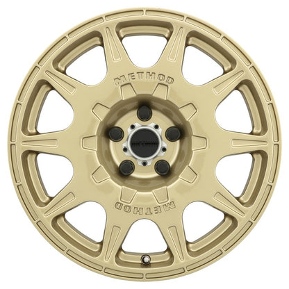 Method MR502 RALLY 17x8 +38mm Offset 5x4.5 67.1mm CB Gold Wheel
