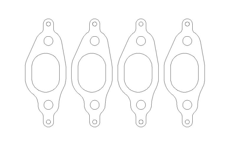 Cometic VW 1.8L 8V 77-99 Exhaust Set .030 inch MLS Head Gasket 1.060 inch X 1.480 inch Port