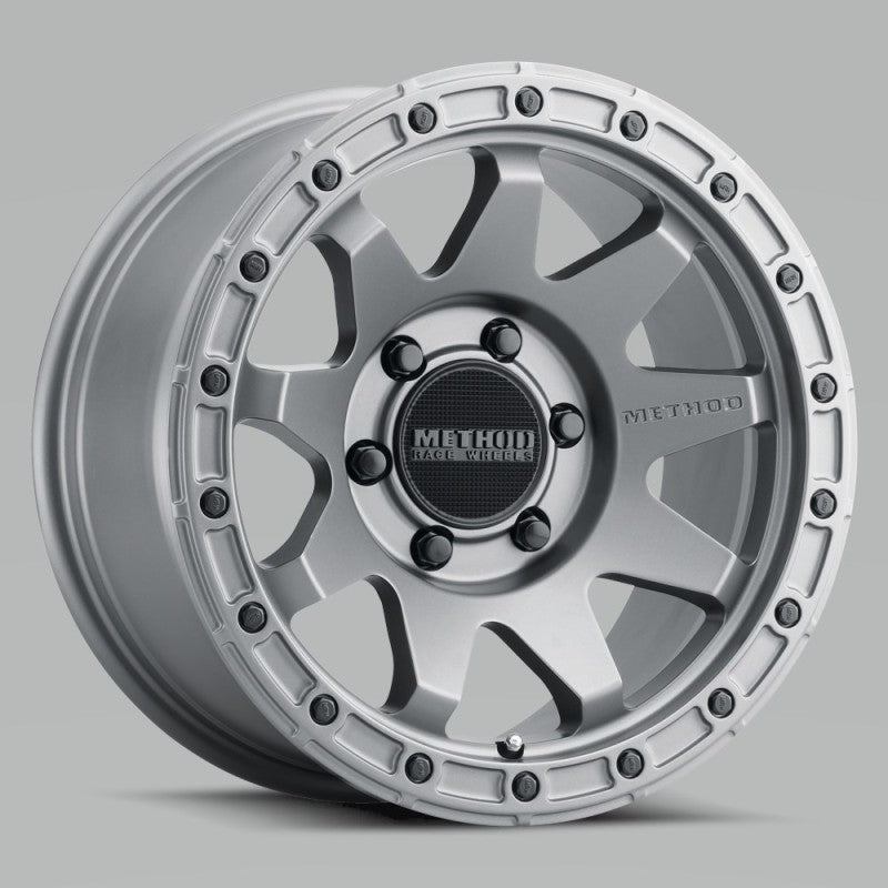 Method MR317 17x8.5 0mm Offset 6x120 67mm CB Matte Titanium Wheel