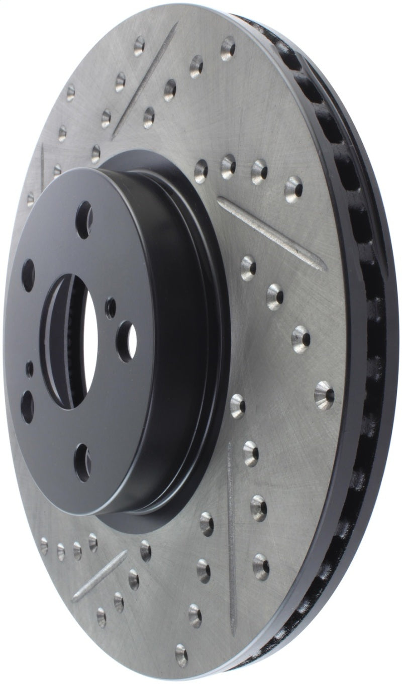 StopTech SportStop 09-10 Pontiac Vibe / 08-11 Scion xD Slotted & Drilled Right Front Rotors