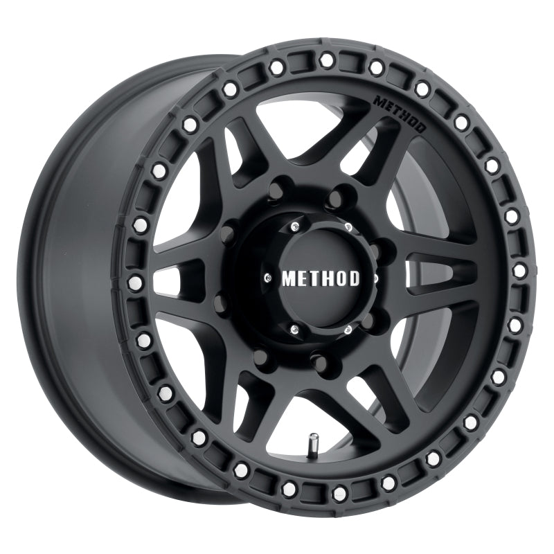 Method MR312 17x8.5 0mm Offset 8x180 130.81mm CB Matte Black Wheel
