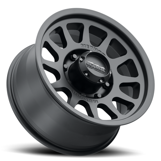 Method MR703 17x8.5 0mm Offset 8x180 130.81mm CB Matte Black Wheel