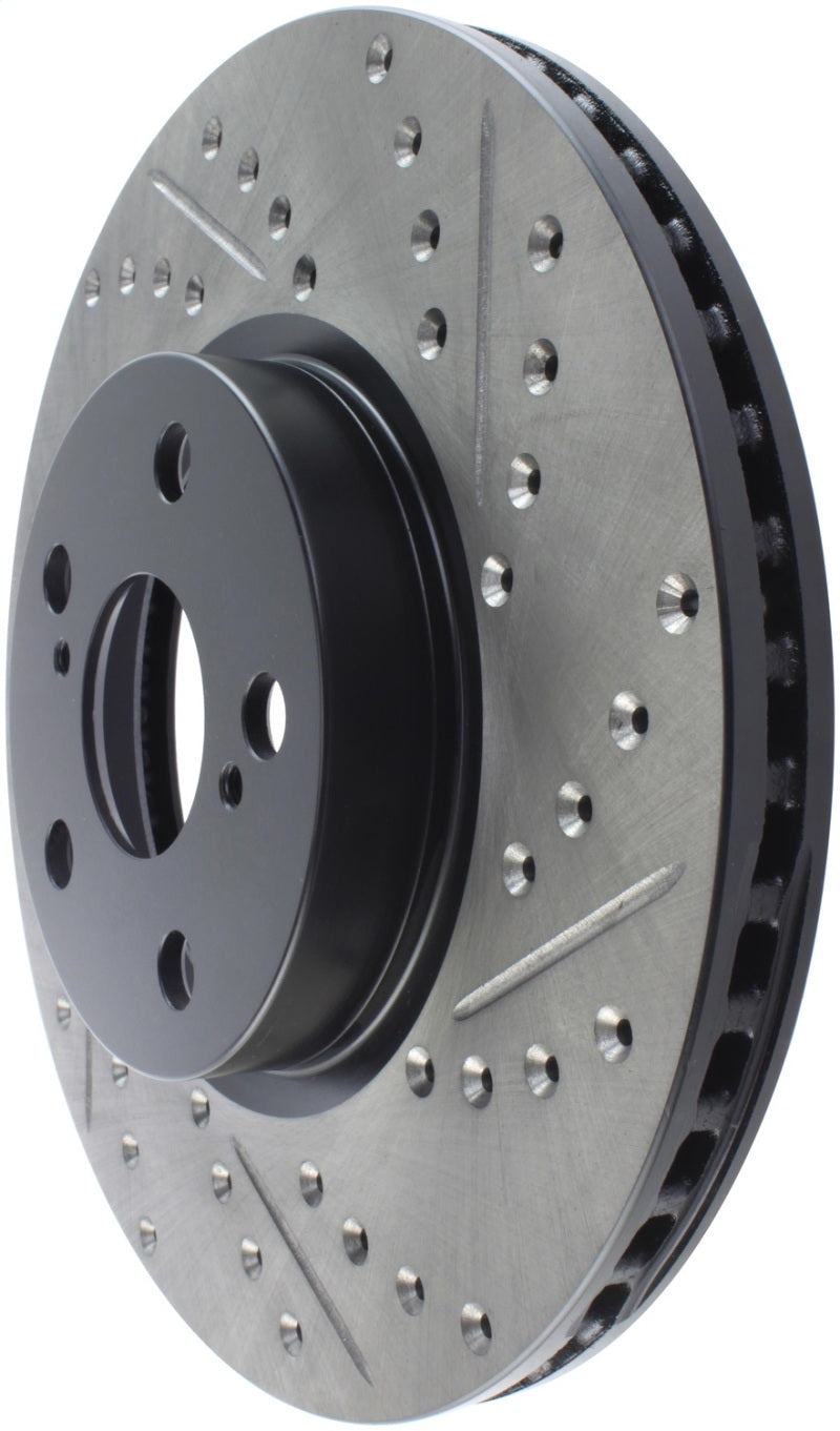 StopTech SportStop 09-10 Pontiac Vibe / 08-11 Scion xD Slotted & Drilled Left Front Rotors