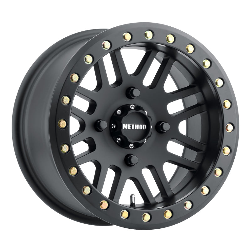 Method MR406 UTV Beadlock 15x10 5+5/-2mm Offset 4x156 132mm CB Matte Black w/BH-H24100 Wheel