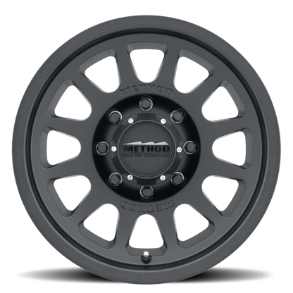 Method MR703 17x8.5 0mm Offset 8x180 130.81mm CB Matte Black Wheel