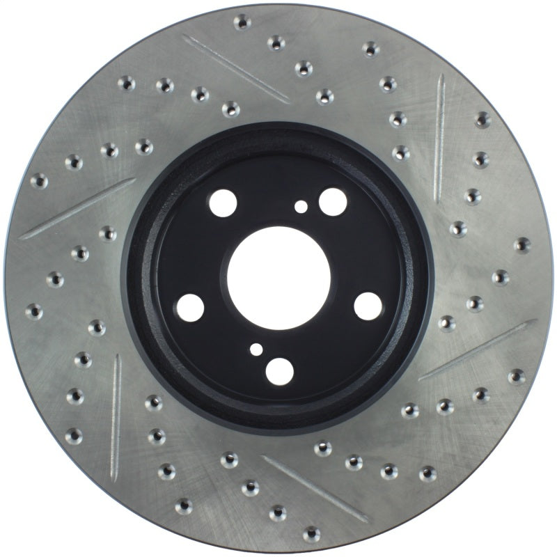 StopTech SportStop 09-10 Pontiac Vibe / 08-11 Scion xD Slotted & Drilled Right Front Rotors