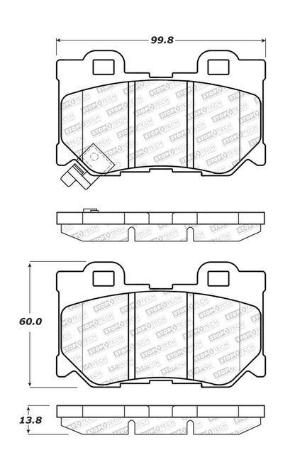 StopTech Street Select Brake Pads - Rear