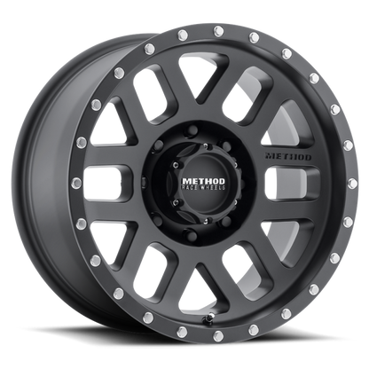Method MR306 Mesh 18x9 -12mm Offset 8x170 130.81mm CB Matte Black Wheel