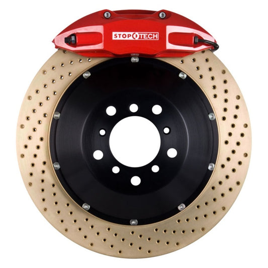 StopTech 06-08 350Z (Non-Track) / 09-10 Nissan 370Z Sport Model Only Rear BBK w/ Red ST-41 Calipers
