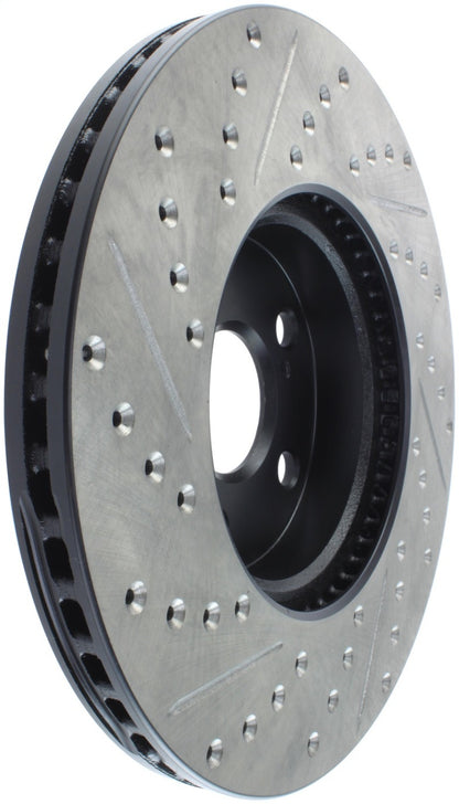 StopTech SportStop 09-10 Pontiac Vibe / 08-11 Scion xD Slotted & Drilled Left Front Rotors