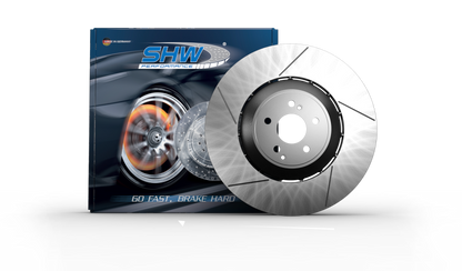 SHW 05-17 Subaru WRX STi 2.5L Front Drilled-Slotted Lightweight Brake Rotor