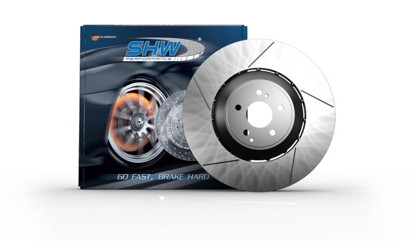 SHW 18-21 Subaru WRX STI 2.5L Front Drilled-Slotted Lightweight Brake Rotor