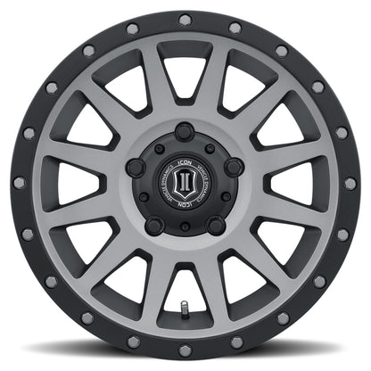 ICON Compression 17x8.5 5x150 25mm Offset 5.75in BS 110.1mm Bore Titanium Wheel