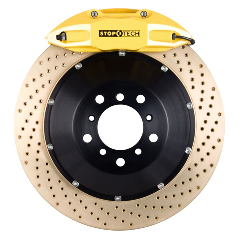 StopTech 00-05 Honda S2000 Yellow ST-40 Caliper 345x28mm Drilled Coated Rotors Rear Big Brake Kit