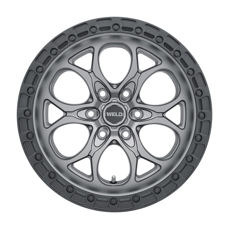 Weld Off-Road W107 18X9 Ledge 6X135 ET20 BS5.75 Satin Gun / Black Ring 87.1