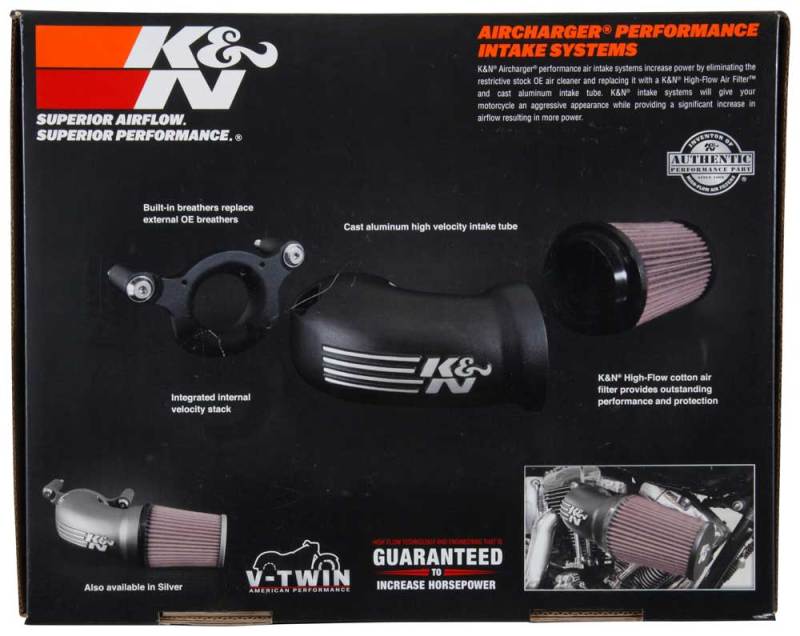 K&N 2017 Harley Davidson FXSB Breakout Aircharger Performance Intake