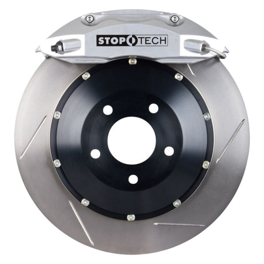 StopTech 08-09 WRX STi Front BBK ST40 355x32 Slotted Rotors Silver Calipers