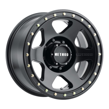 Method MR310 Con6 17x8.5 0mm Offset 8x6.5 130.81mm CB Matte Black Wheel