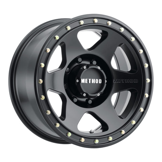 Method MR310 Con6 17x8.5 0mm Offset 8x6.5 130.81mm CB Matte Black Wheel