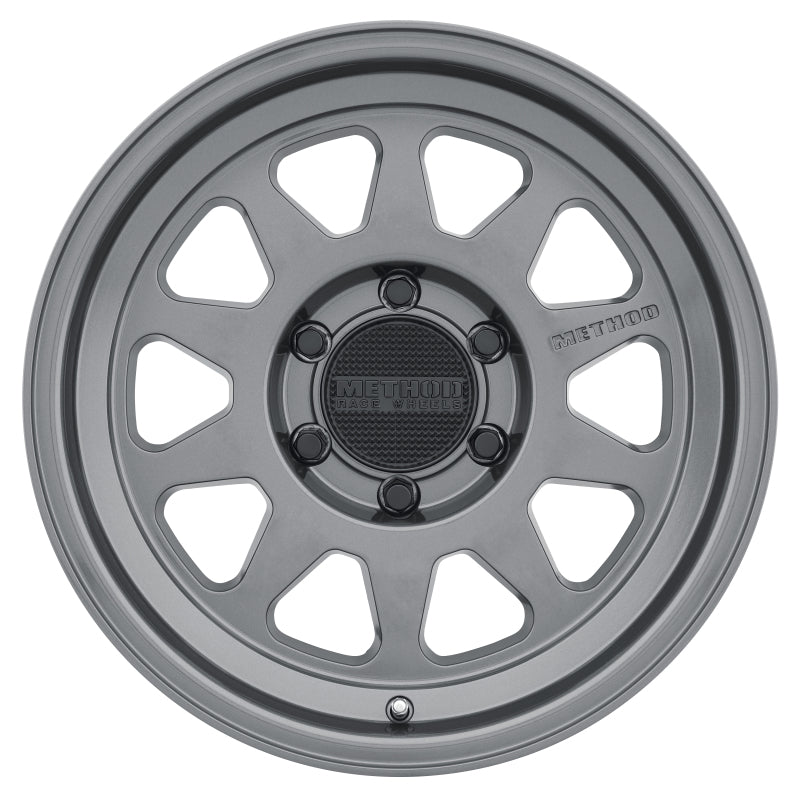 Method MR316 17x8.5 0mm Offset 6x120 67mm CB Gloss Titanium Wheel
